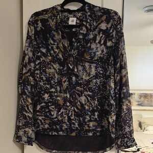 Cabi Chic Women's Abstract Print Blouse Size M